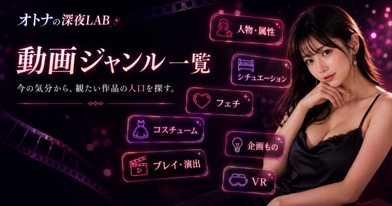 今夜の気分から探すアダルト動画ジャンル一覧｜オトナの深夜LAB