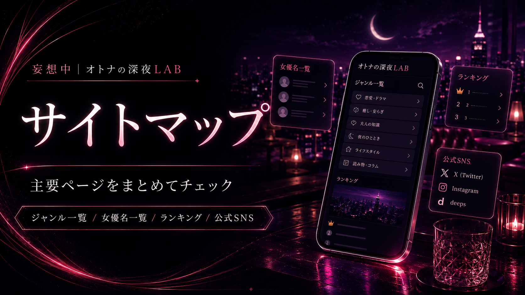 サイトマップ|大人の深夜LAB サイトマップ|大人の深夜LAB